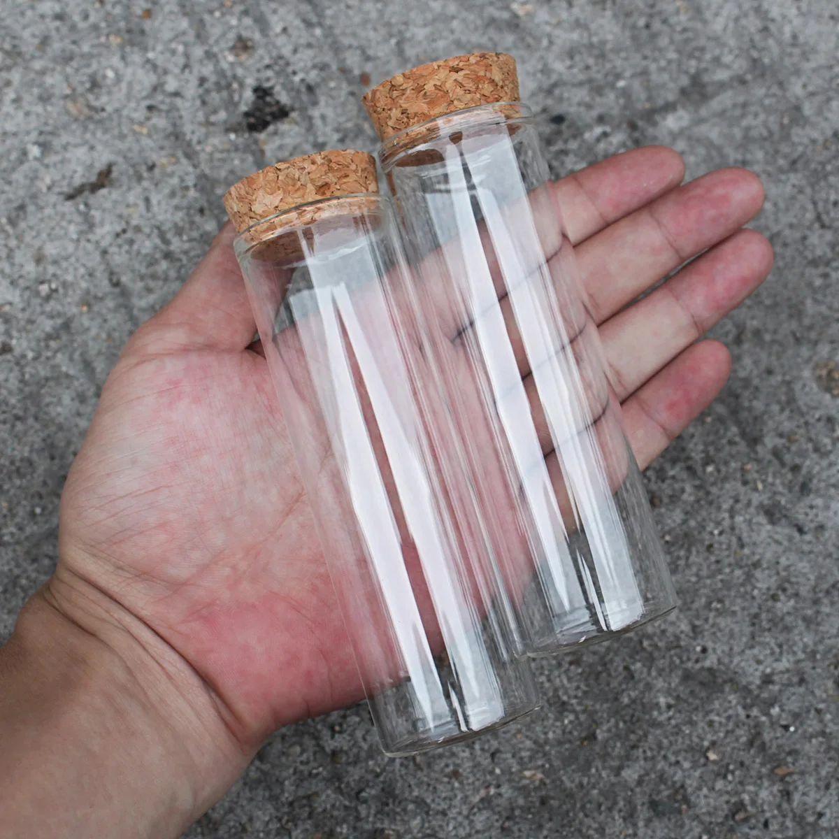 

15 Pieces 90ml 3OZ Test Tubes with Cork Stopper 37*120mm Glass Tubes Lab Glassware Spice Jars Glass Storage Jars for Craft DIY