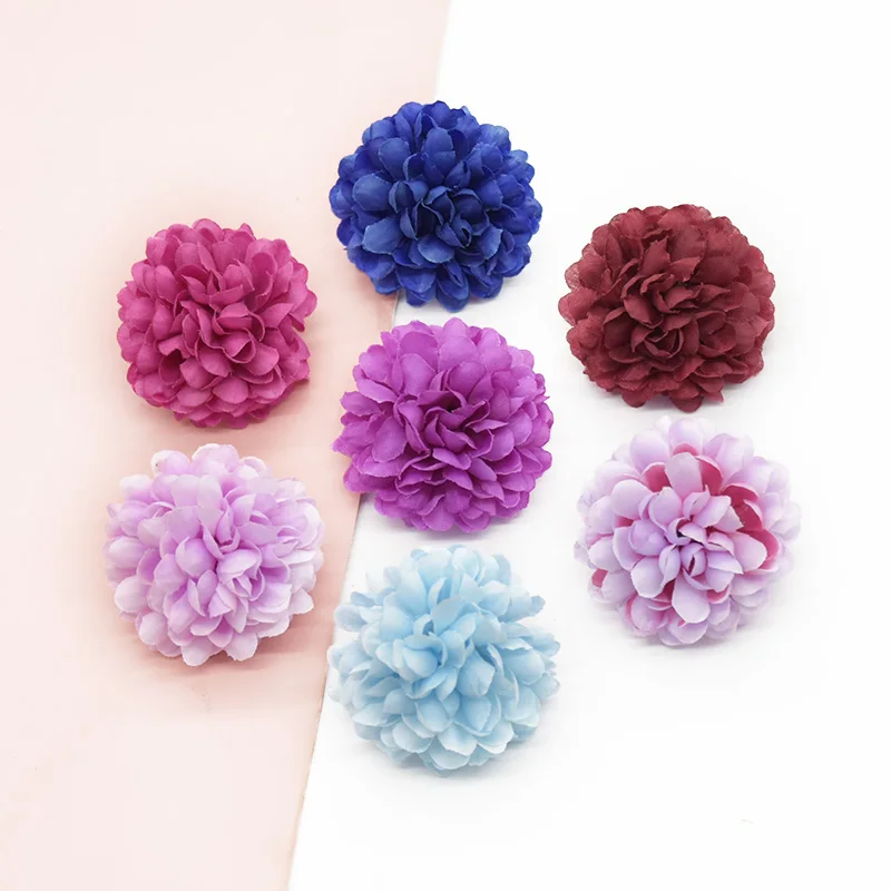 300 Stück Künstliche Kugel-Chrysanthemenköpfe Heimdekoration Handgelenkblume Kopfbedeckung DIY Hochzeit Feiertagszubehör Scrapbooking Weihnachten – Detail 5