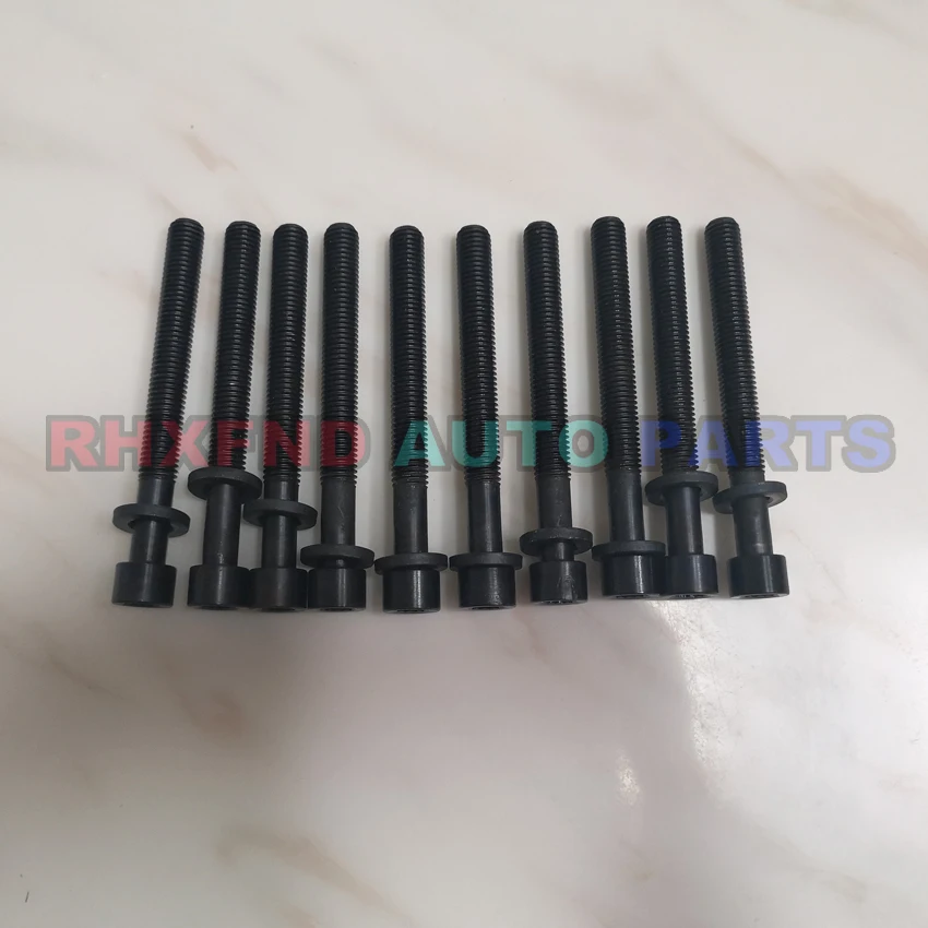 10pcs engine cylinder head bolt nut 1W 1V CR CS CY JK JP JR JX ME MF RA SB for VW POLO COUPE D GOLF D / TD PASSAT D / TD DASHER