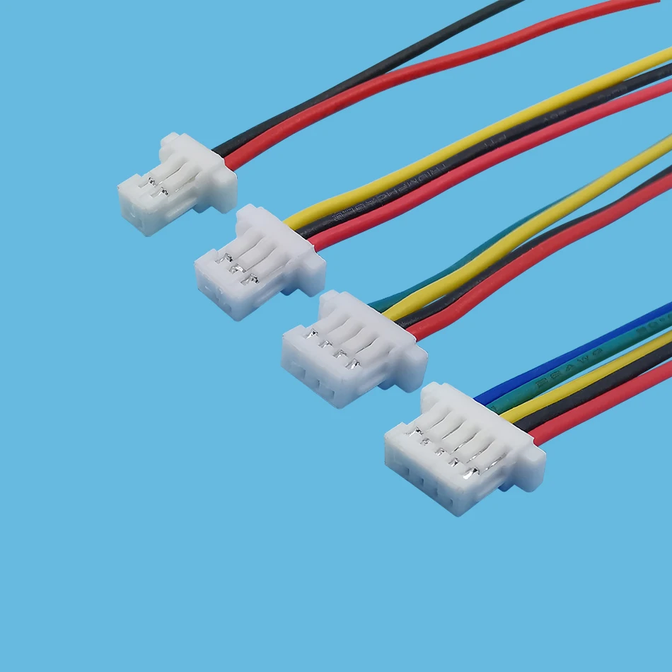 10 Stuks Jst Sh1.0 Vrouwelijke Naar Vrouwelijke Draad Kabel Connector 1.0Mm Pitch 2/3/4/5/6/7/8/9/10 Pin Elektronische Draad Terminals 28awg 10Cm