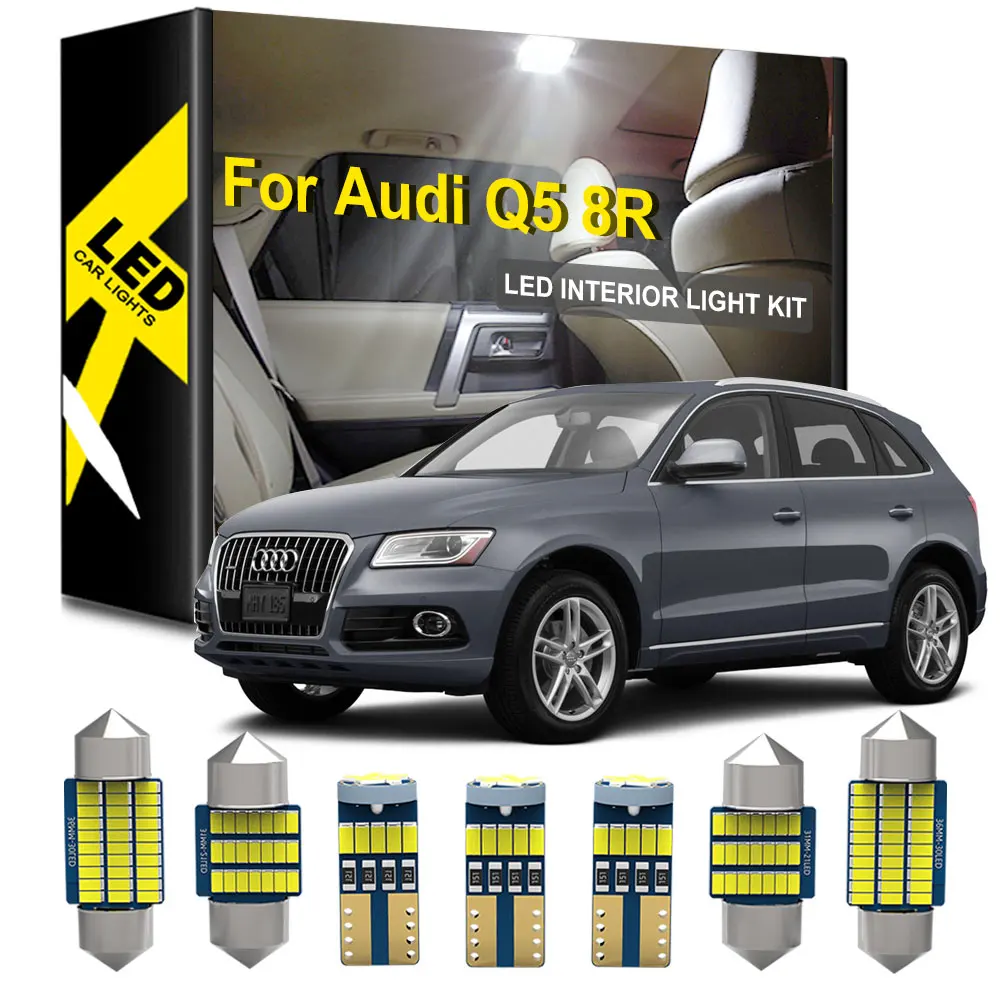 

BMTxms 14PCS No Error LED Interior Lights For Audi Q5 8R 2008 2009 2010 2011 2012 2013 2014 2015 2016 2017 2018 2019 Accessories