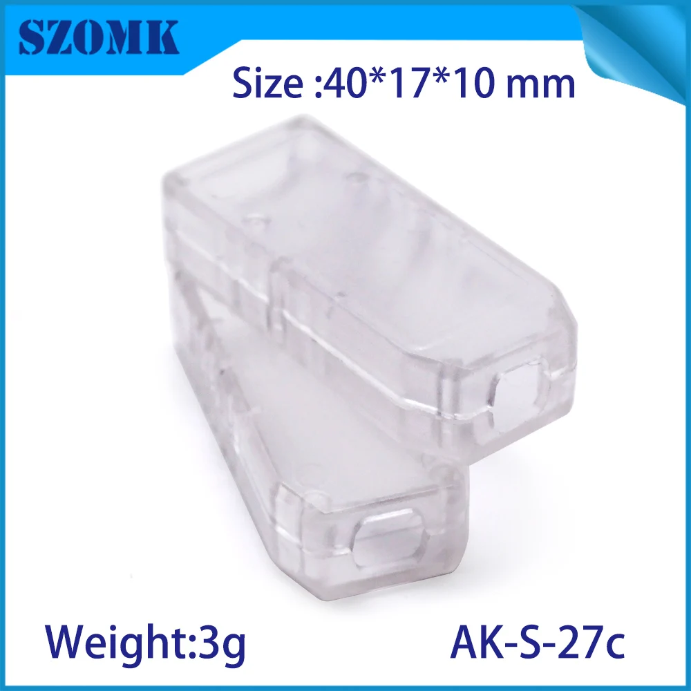 4 pcs 40*17*10mm szomk customizable usb plastic circuit board enclosure junction housing usb flash drive plastic instrument box