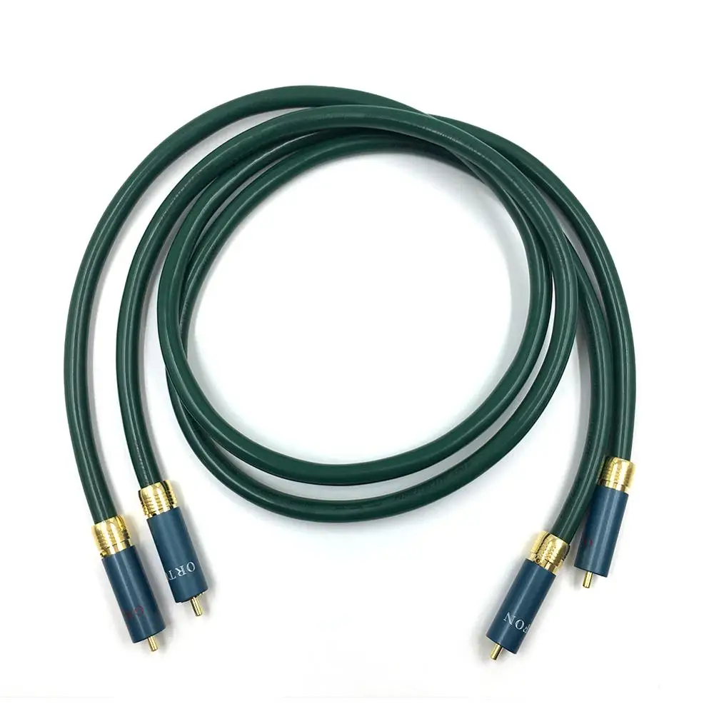 

HIFI FA-220 OCC RCA Audio Cable Amplifier CD DVD Player Speaker Gold-plated RCA Interconnect Cable
