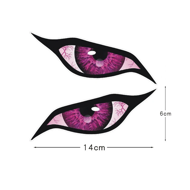 2 Teile/los Auto Aufkleber Personalisierte Styling Augen Heftigen Schreckliche Augen Vinyl Decals für Motorcyle Fahrrad Automobil 9 Arten