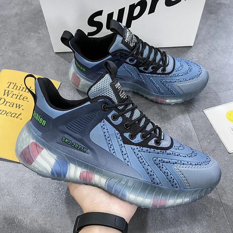 Men Running Shoes No-slip Male Athletic Training Black Shoes Sports and Leisure Autumn Sneakers Men Zapatillas Unisex 2021 New