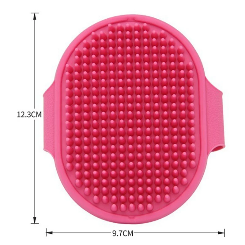 1Pc Pet Dog Cat Bath Brush Comb Rubber Glove Hair Fur Grooming Massaging Dog Cleaning Gloves Silicone Bath Brush Dog Supplies