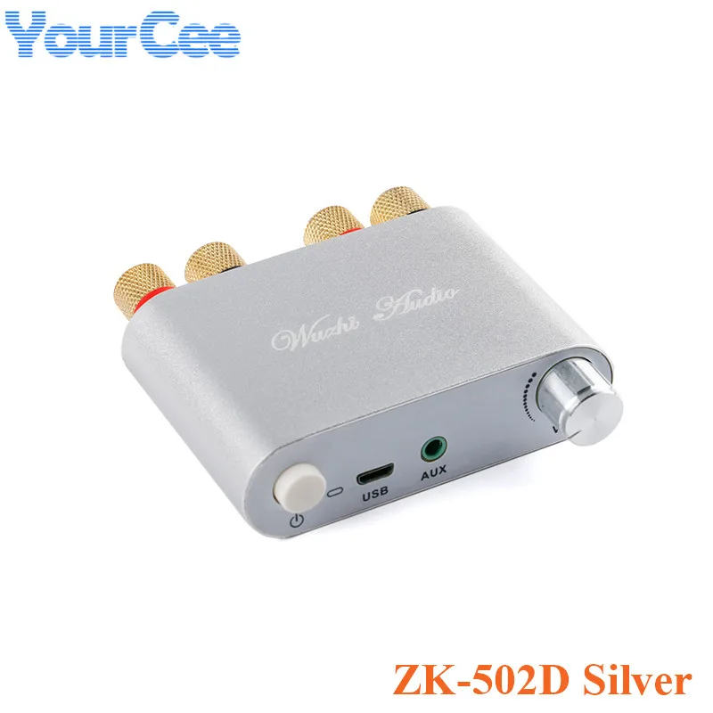 AUX TPA3116 ZK-1002D ZK-502D مضخم الطاقة الرقمي لوحة تركيبية 2*50 واط 2*100 واط المتكلم ستيريو الصوت أمبير بلوتوث متوافق