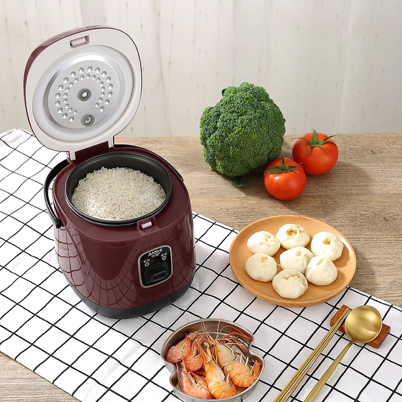 1.2L Mini Rice Cooker Multi-function Single Electric Rice Cooker Non-Stick Household Small Cooking Machine Make Porridge Soup