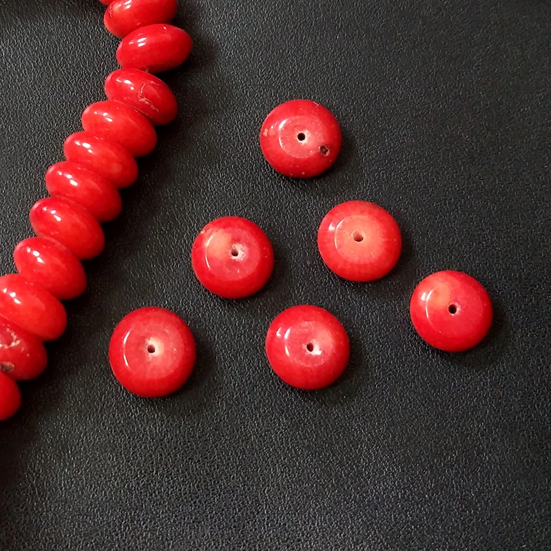 2021 Fashion 11mm 10pieces/bag Red Coral Round Beads for DIY Necklace Bracelet Jewelry Accessories