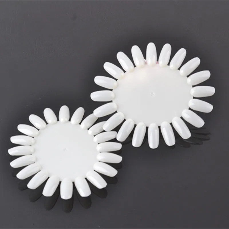 1PCS False Nail Art Natura Tabella dei colori Suggerimenti Display Pratica Ruota Gel UV Polish Board Strumento Acrilico Manicure Nail Art Stampo T0470