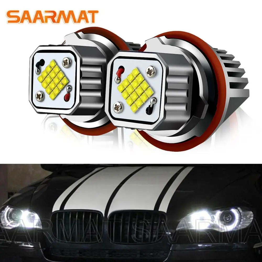 

2Pcs Daytime Running Light Angel Eye Demon Eye No Error For BMW E39 E53 E60 E61 E63 E65 E66 E87 525i 530i xi 545i X3 M5 X5 00-09