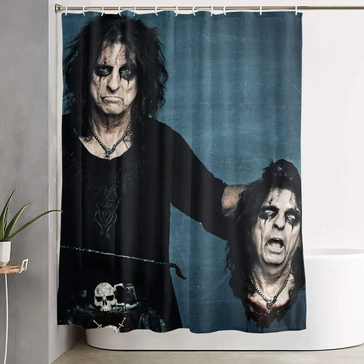

Alice Cooper Polyester Classic Music Style for Bathroom Waterproof Shower Curtain