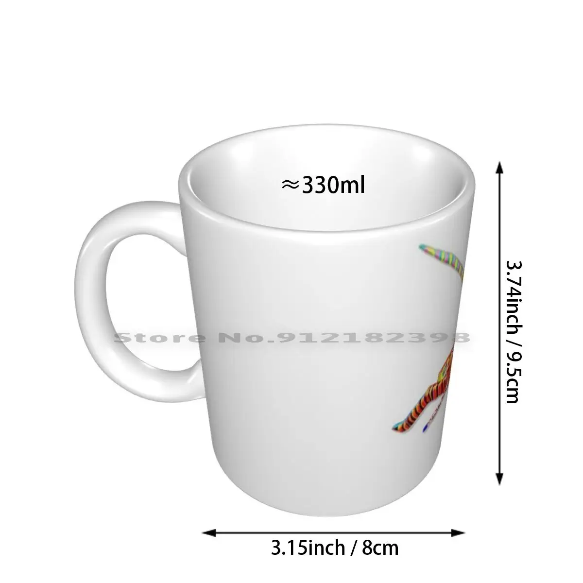 Grasshopper Alebrije Cosmic Bug Ceramic Mugs Coffee Cups Milk Tea Mug Beauty Fun Bug Grasshopper People Alebrije Creative