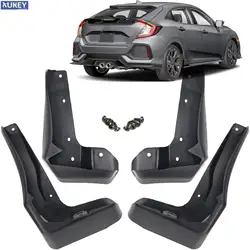 4pc For Honda Civic Hatchback Hatch 5dr 2016 - 2021 Mud Flaps Splash Guards Mudguards Front Rear 2017 2018 2019 2020