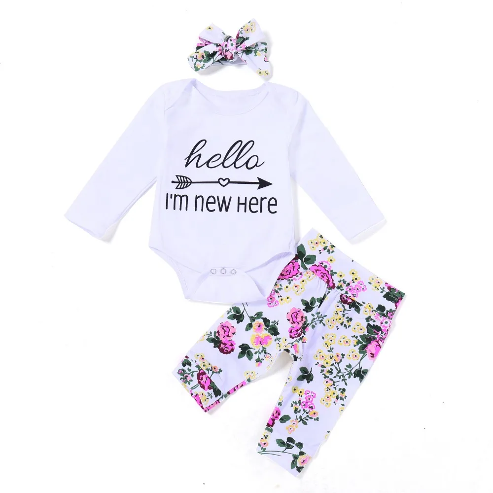  Infant Girls 3PCS Clothing Sets 