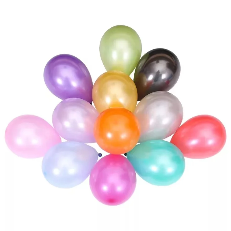 5/10/12 inch A packet metal balloon Classic color latex balloons  Except for 10 /12 inch metal ball (50pcs),the rest are 100pcs