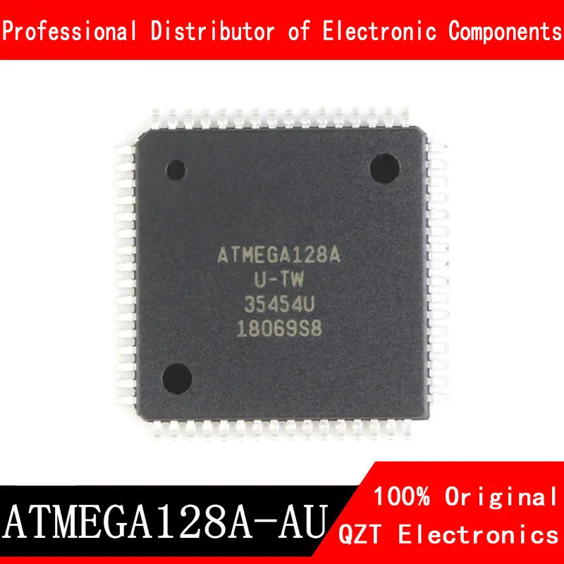 5 Cái/lốc Mới Ban Đầu ATMEGA128A-AU ATMEGA128A ATMEGA128 TQFP-64 Còn Hàng