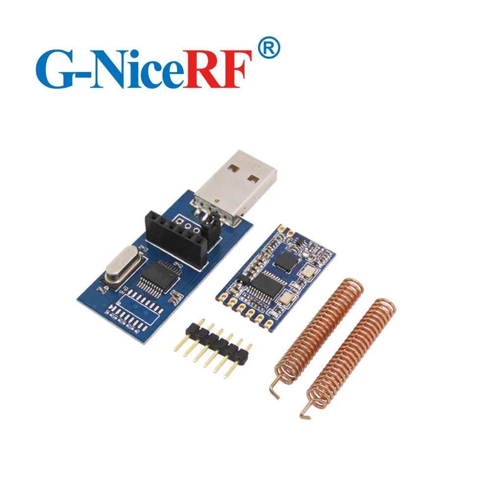 SV610 433MHz RF Transceiver Module Kit ( 1pc SV610 RF Module+1pc TTL USB Bridge Board+1pc Spring Antenna)