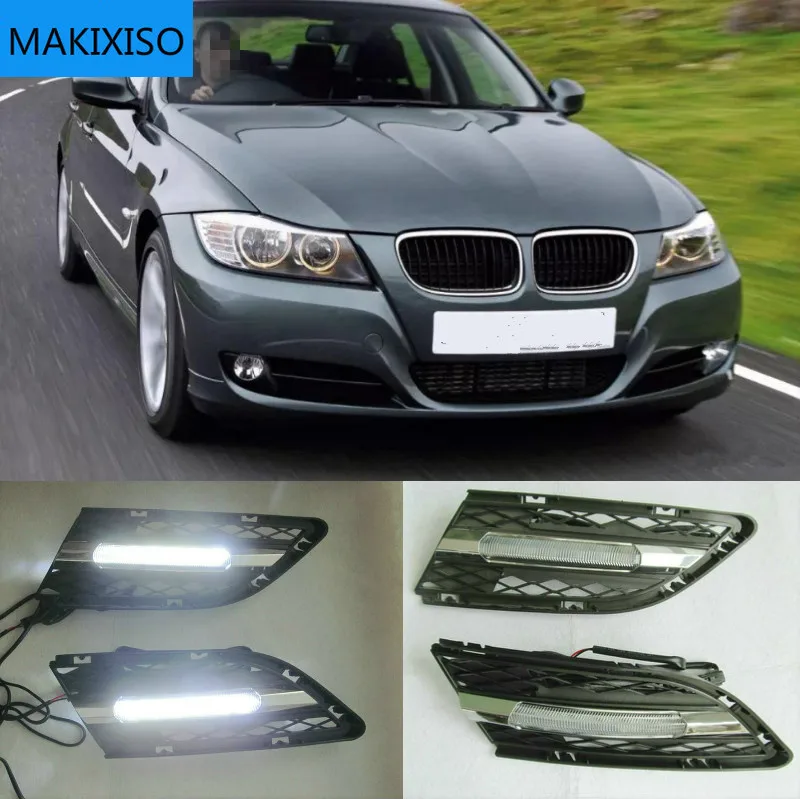 

2pcs LED DRL Day Running Lamp and Lights Fog Lamp Driving Day Light For BMW 3 Series E90 E90LCI 320i 325i 328i xDrive 2009-2012