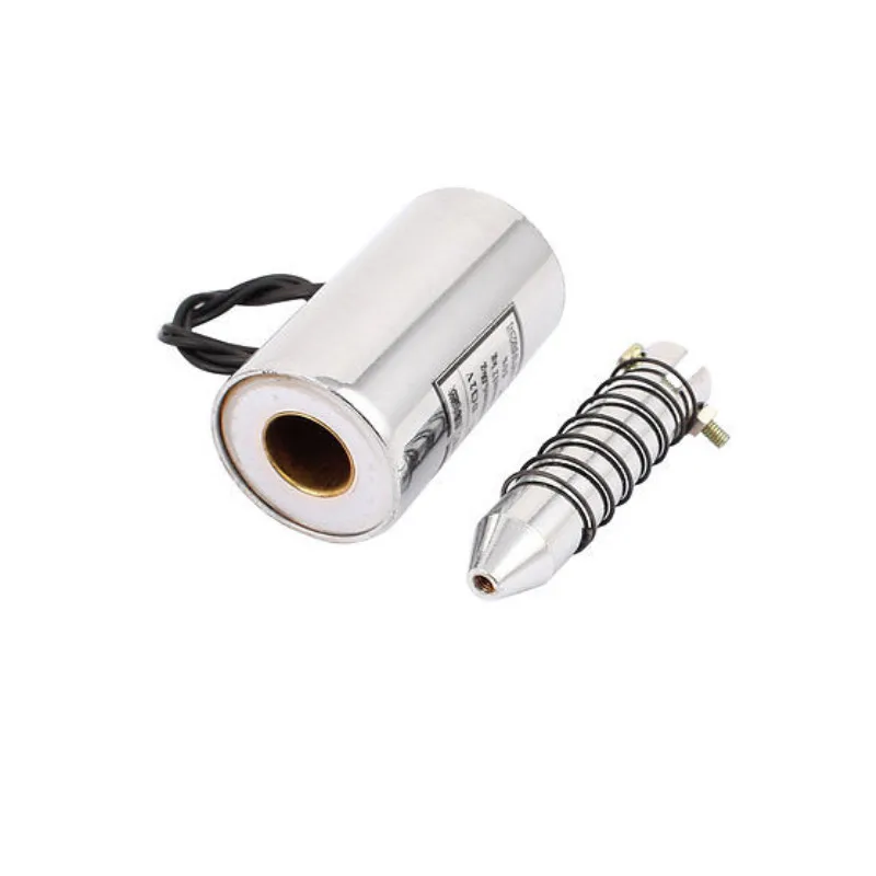 DC 12V/24V 10mm 6Kg Pull Type Tubular Solenoid Electromagnet w Spring Return MQ8-Z57