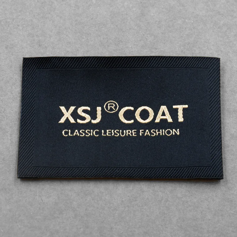 Customized Fabric Sewing Clothing Labels For Garment Brand Logo Woven Label With Personalized Name Clothes Tags For Dress