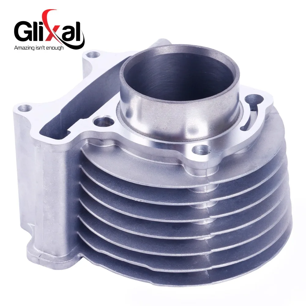 Glixal GY6 125cc 52.4mm Scooter Engine Rebuild Kit Cylinder Kit Cylinder Head assy 4-stroke 152QMI Moped Scooter Go Kart ATV