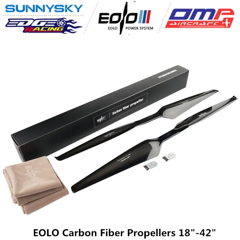 SUNNYSK EOLO C18x6.5 C20x6.2 C24x7.5 C27x9 C28x9.5 C33x11.5 C42x13 Multi-rotor Drone Carbon Fiber Mirror Surface Propeller