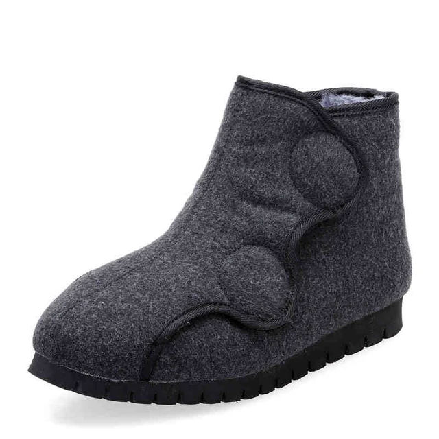 Middle aged Elderly People Diabetes Feet Edema Shoes Wide Fat Feet Clarks Mother Shoes Father Winter High top Hallux Valgus Boot Personal Care Appliance Parts AliExpress