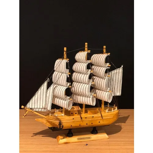 Çiko Toys Sailboat Wooden Ship Scale Model