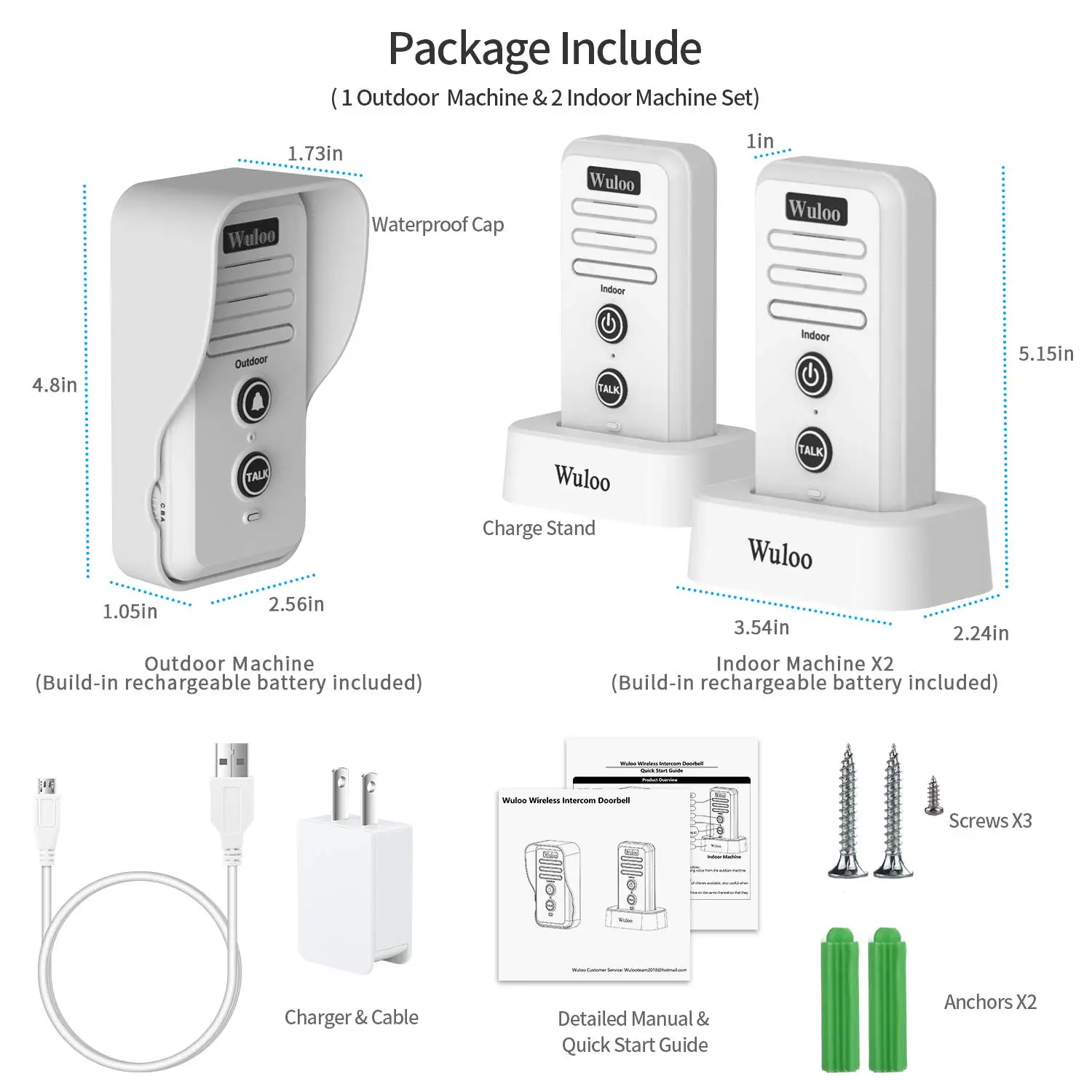 Sonnette électronique aste pour porte, interphone domestique sans fil, étanche, portée de 1/2 Beauté, tendance