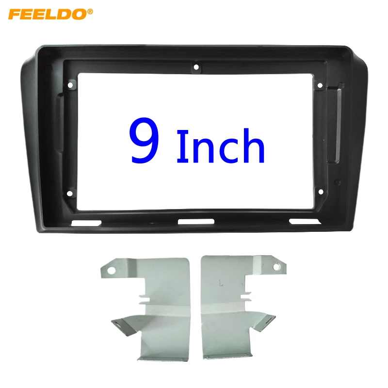 

FEELDO Автомобильный 2Din стерео аудио адаптер рамки для Mazda 3 08-13 9-дюймовый большой экран CD/DVD комплект отделки пластины для крепления приборной панели # HQ6341