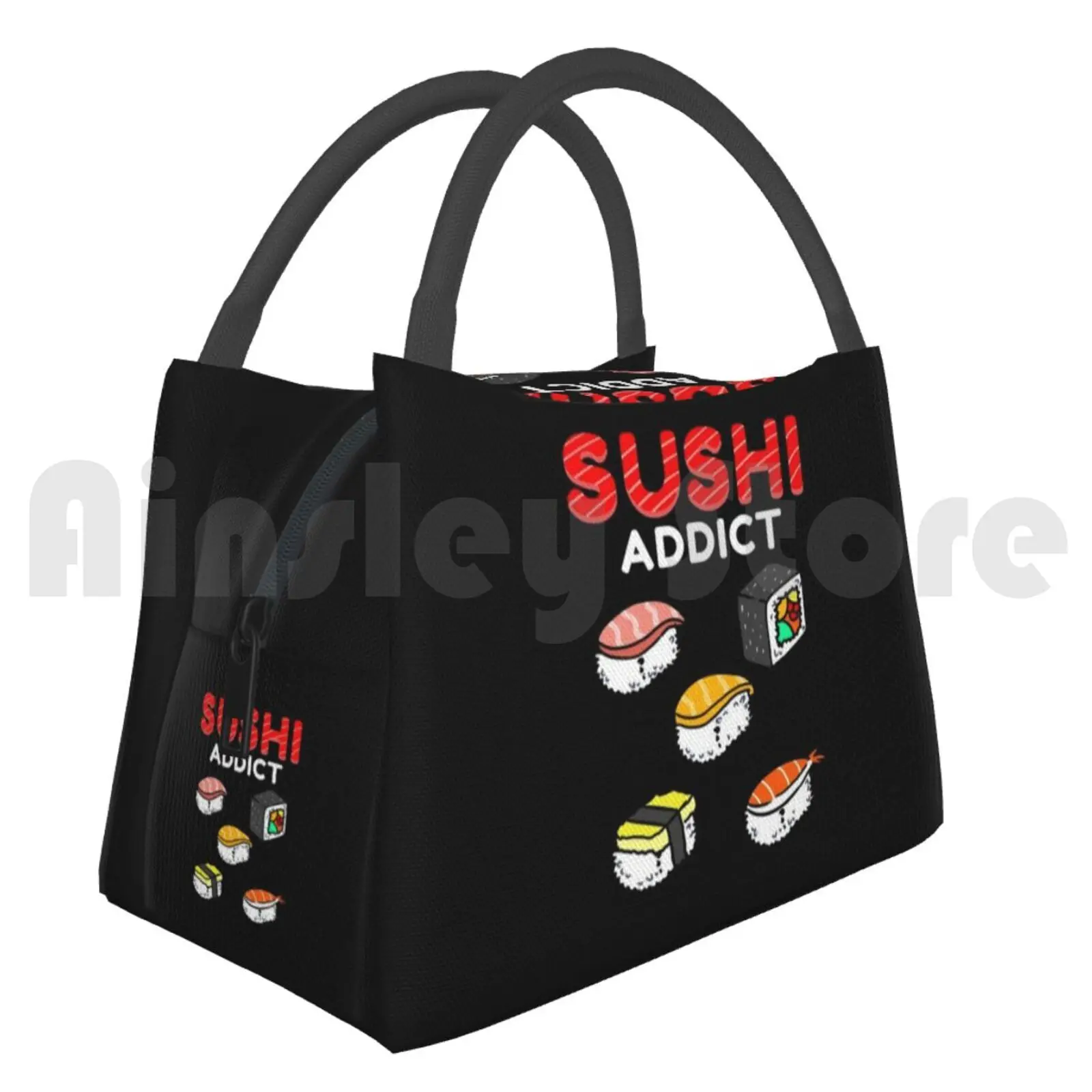 Cooler Lunch Bag Picnic Bag Sushi Addict Sushi Addict Sushi Lover Quotes Japanese Sushi Funny Sushi Gifts Gift