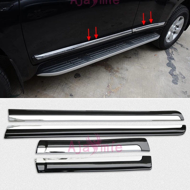 For Toyota Land Cruiser FJ150 Prado 2010-2018 Body Door Side White Black Green Moulding Trim Car Styling Prado Accessories