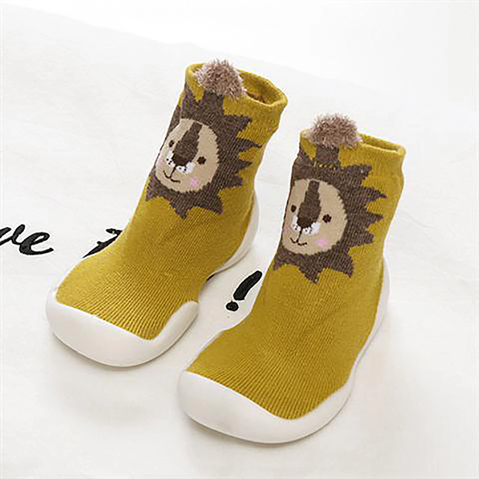 Baby Toddler Shoes Baby Shoes Non-slip Fox Tiger Thickening Shoes Sock Floor Shoes Foot Socks Animal Style Size 21/23/25/27