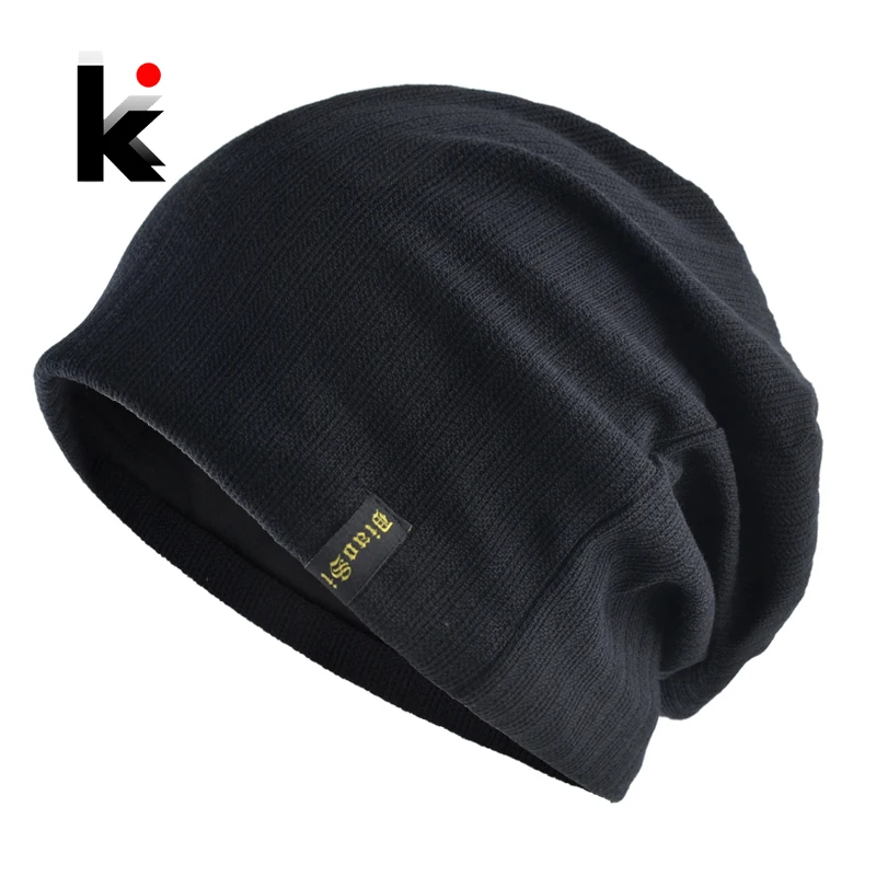 Solid Color Beanies Men's Autumn Spring Beanie Hats Casual Loose Bonnet Caps Women Streetwear Hip Hop Skullies Beanies Soft Hat