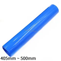 PVC Heat Shrink Tube 405mm ~ 500mm Blue Protector Shrinkable Cable Sleeve Sheath Pack Cover for 18650 Lithium Battery Film Wrap