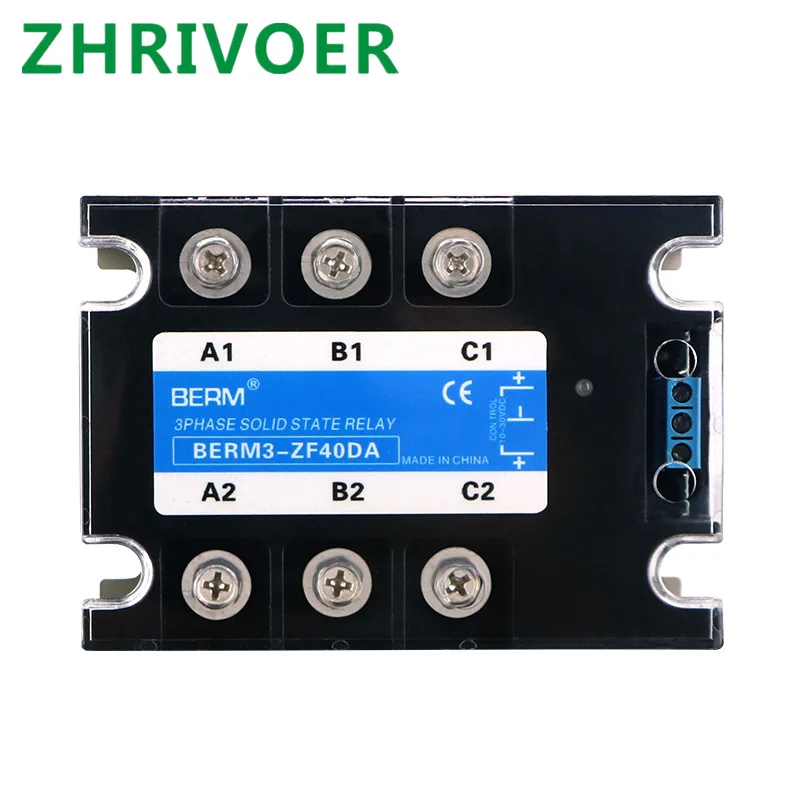 Three phase solid state relay SSR motor forward and reverse DC control AC behrm3-zf40da