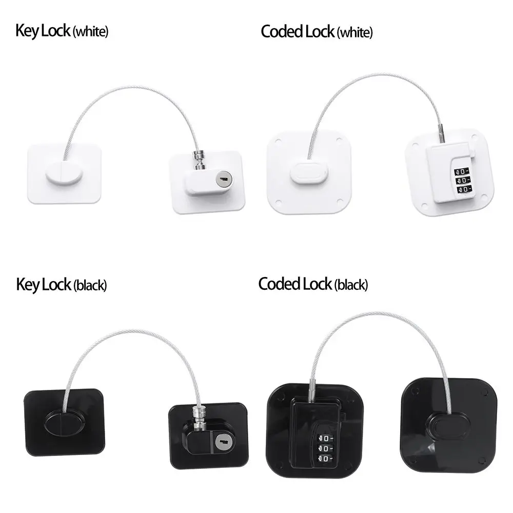 Window Children Protection Sliding Closet Digital Password With Metal Key or Coded Lock Cabinet Locks Refrigerator Lock