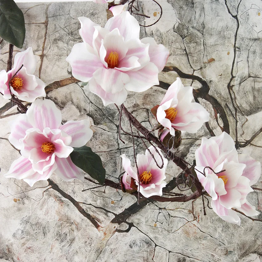 5.9 Foot Artificial Flower Rattan Flower String Magnolia Flower Decoration Bedroom  Vine