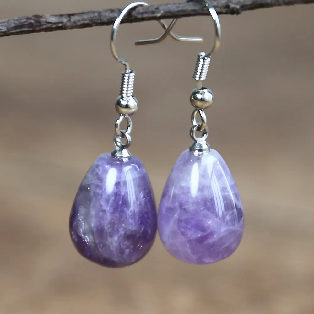 Natural Stone Earrings for Women Fancy Drop Earring Elegant Dangle Earrings Bold Jewelry Dropship Gifts