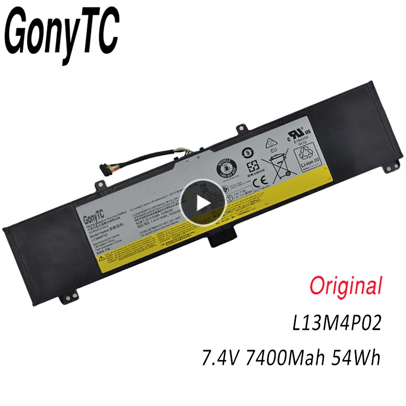 L13M4P02 New Original Laptop Battery For Lenovo Y50 Series Y50-70 Y70-70 Y70 121500250 Tablet L13N4P01 7400mAh