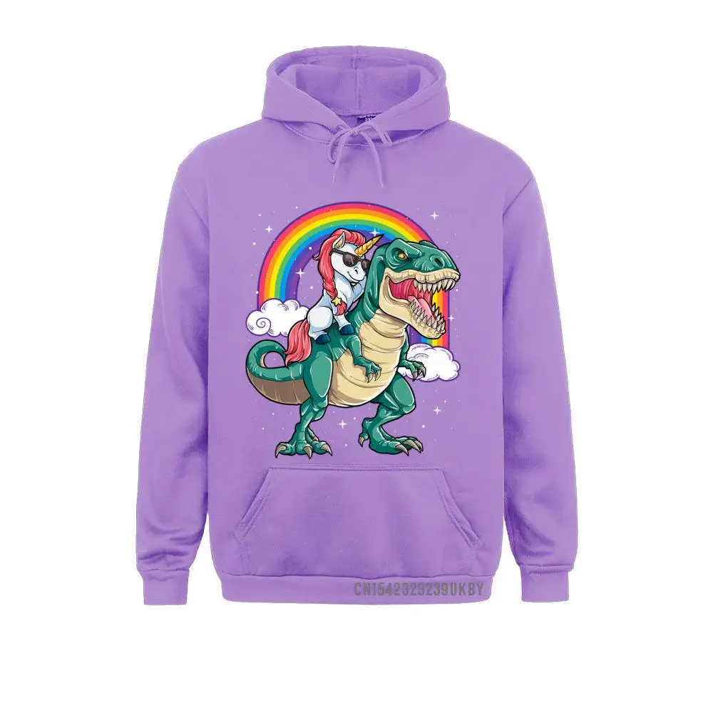 Unicorn Riding Dinosaur T-Rex Boys Girls Kids Rainbow S Premium Hoody Sweatshirts Long Sleeve Coupons Male Hoodies Cool Hoods