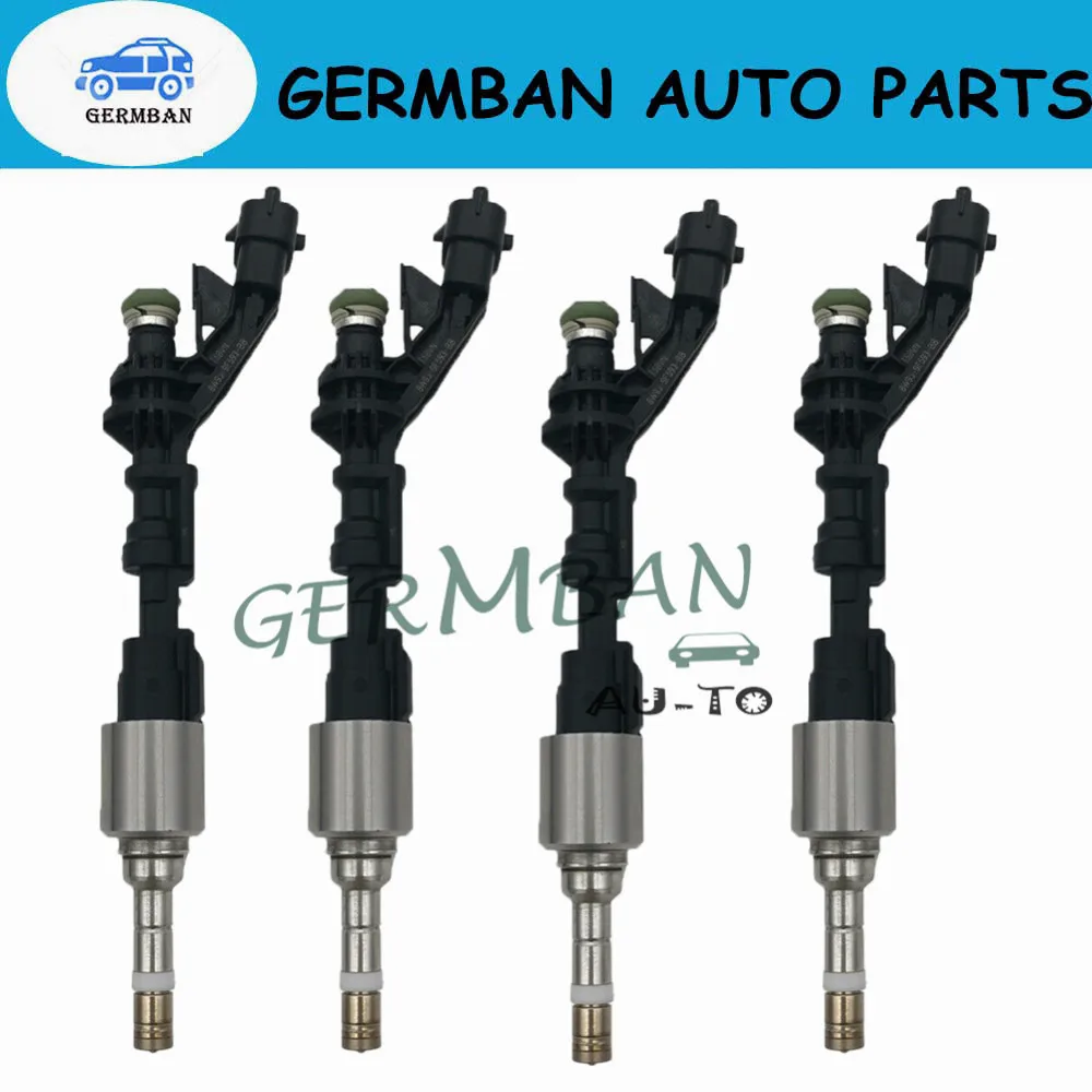 100% New 4pcs/Lot 0261500298 8W93-9F593-BB, 8W939F593BB Fuel Injector  For Jaguar XJR F-Type Land Rover LR4 Range Rover 2010-16