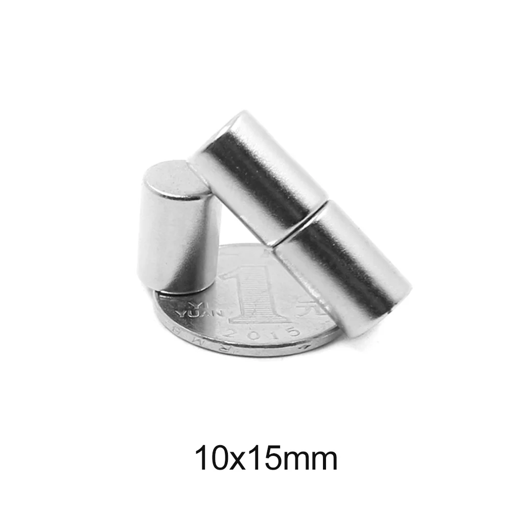 2/5/10/20/30/50pcs 10x15 mm Neodymium Strong Magnet 10mmX15mm Round Permanent Magnet 10x15mm Powerful Magnetic Magnets 10*15