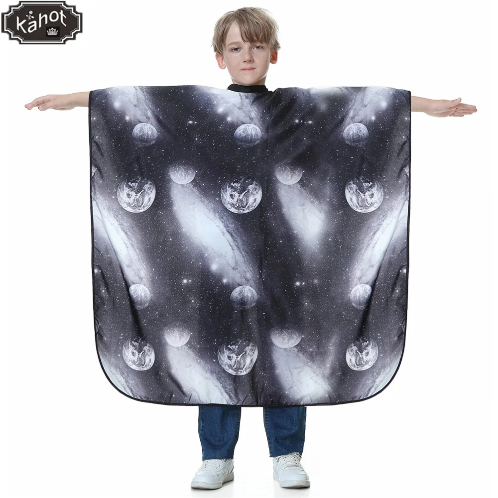 

Kids Hair Cutting Cape Gown Hairdresser Professional Hairdressing Waterproof Apron Barber Shop Home Children Hair Cut Cape Apron