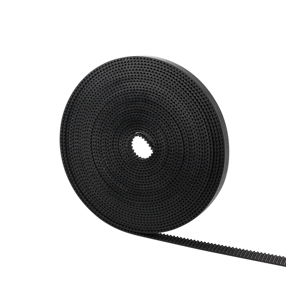 1M 2M 3M 5M/lot PU with Steel Core GT2 Belt Black Color 2GT Timing Belt 6mm Width for 3d printer Free Shipping