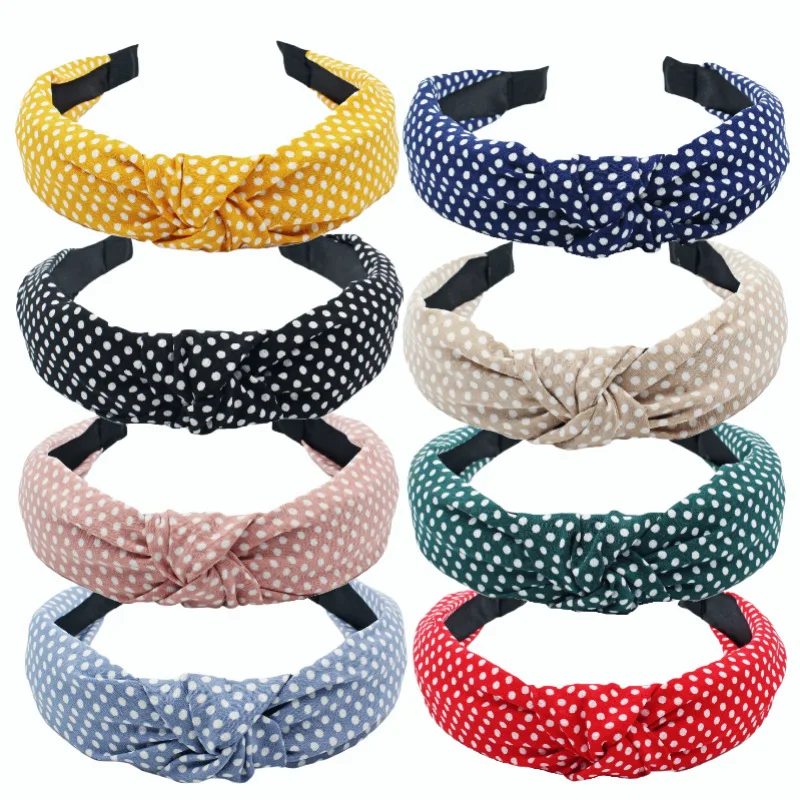 Korean Fashion Sweet Knotted Hair Hoop Wash A Face Hair Clip Women's Retro Contracted Wide Edge Hair Accessories