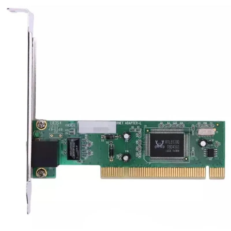 Adaptateur Ethernet 100Mbps 8139 PCI Express 8139D PCI-E Carte Réseau 10/100M RJ-45 RJ45 LAN Adaptateur Convertisseur Contrôle Réseau