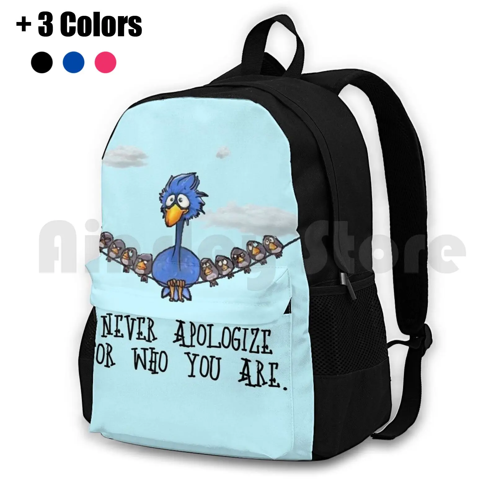 For The Birds Outdoor Hiking Backpack Riding Climbing Sports Bag Pixar Shorts Birds Funny Inspirational