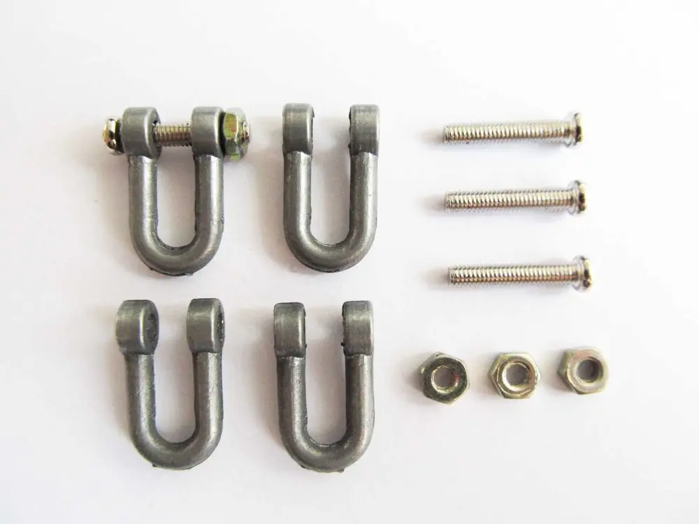 Mato 1/16 Metal tow shackles with screws for Heng Long 3818-1 Germany Tiger 1 tank